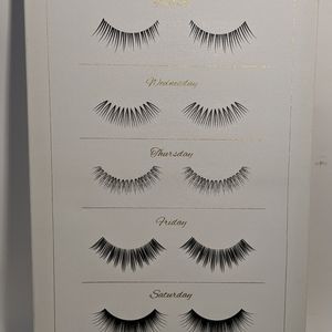 Eye Lash Day Of The Week